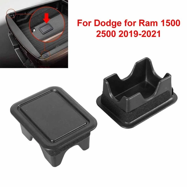 Stake Pocket Hole Covers For 2019-2024 Ram Trucks - Set Of 2 Bed Rail Plugs