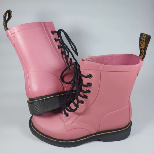 DR MARTENS WOMENS Size 6 Drench Wellington Festival Rain Welly pink Boots Wellie 74.99 PicClick UK
