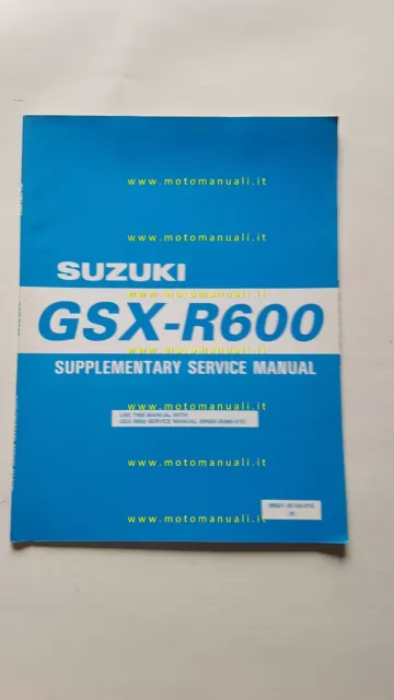 Suzuki GSX-R 600 AGGIORNAMENTO 1998 manuale officina INGLESE originale