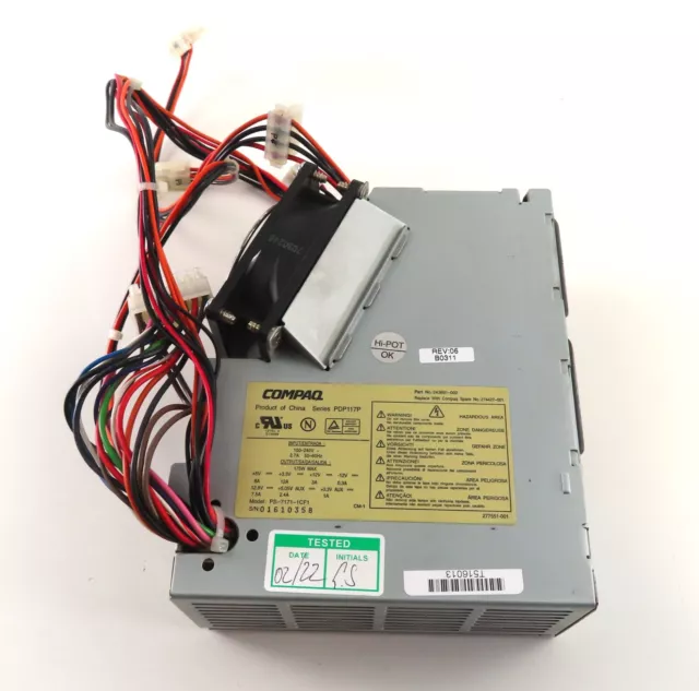 Fuente de alimentación conmutada (PSU) de 175 W para HP/Compaq Evo D500/510 SFF 2