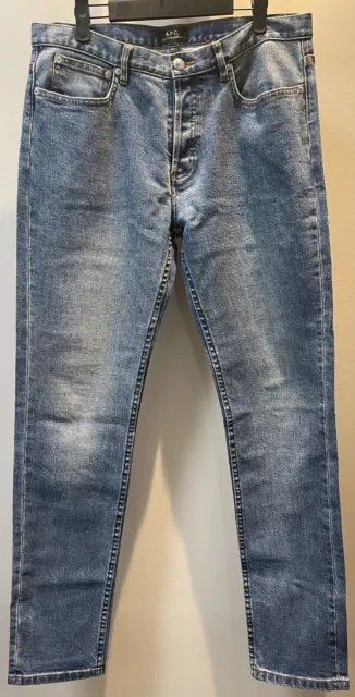 NWOT A.P.C. APC Petit New Standard Jeans PNS Bue Stonewashed Size 32
