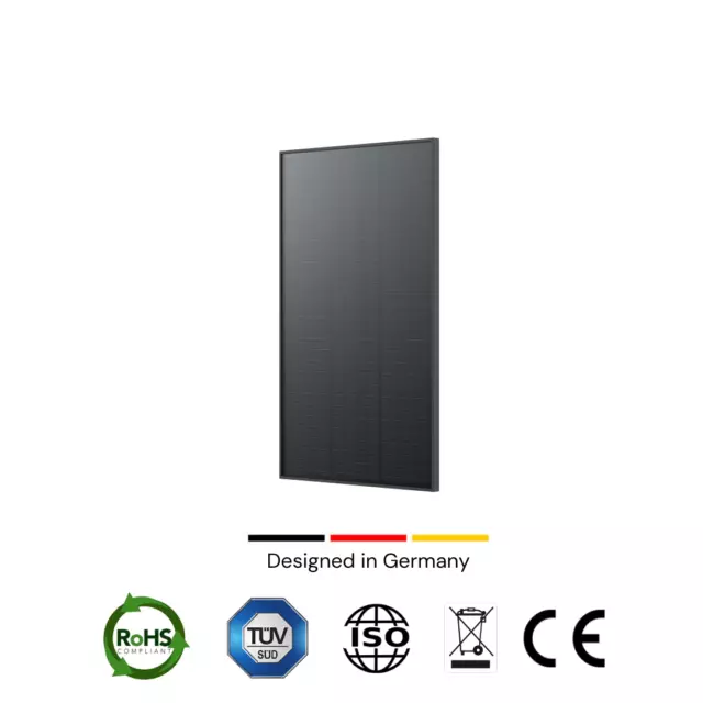 Cansolar Solarmodul Solarpanel Full Black Shingled Mono 100 Watt