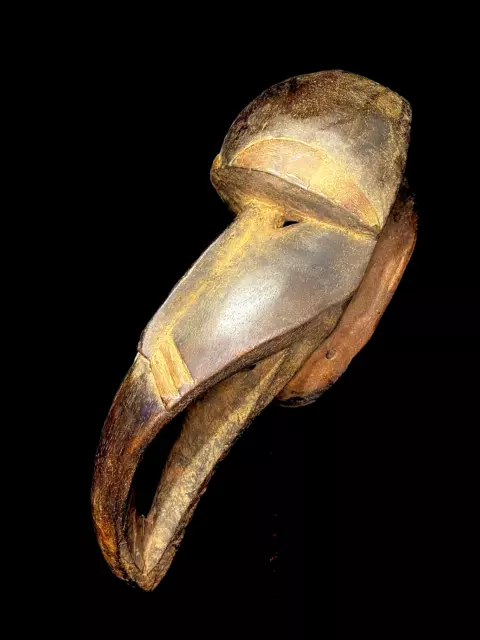 African wood carving mask African tribal mask vintage Tribal Dan Bird Mask-6306