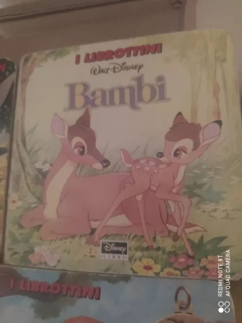 Walt Disney - 5 librottini 1999 Rapunzel Tigro e Pooh Bolt Trilli Bambi