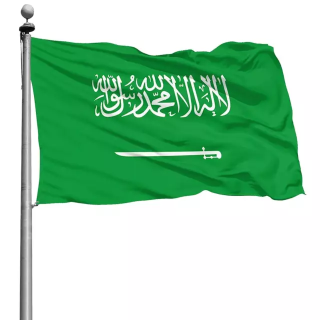 5X3FT Saudi Arabia Flag Large National Football FIFA World Cup Fan Supporter