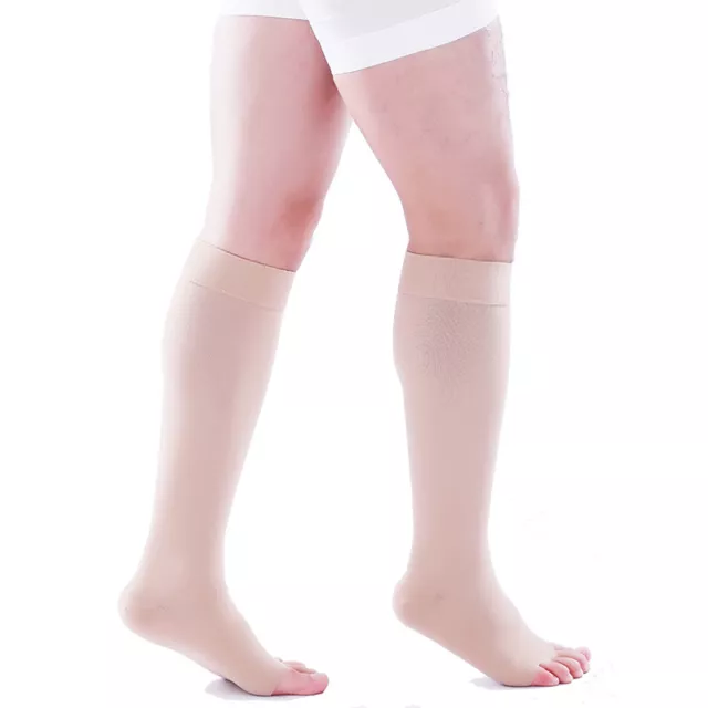 30-40 mmHg Women Men Compression Stockings Medical Varicose Flight Travel Socks