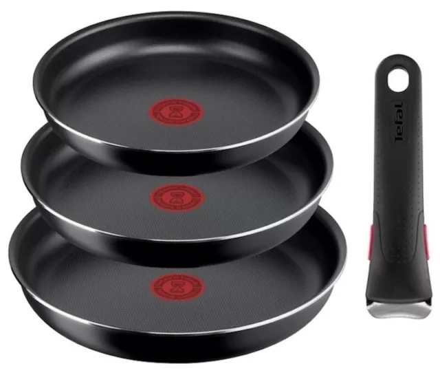 Tefal Ingenio Extra Pfannenset 4-Teilig Abnehmbare Griff, Pfanne, Pfannen Set