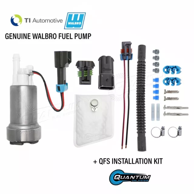 Véritable Walbro / Ti F90000267 450LPH Haute Performance E85 Fuel Pompe + Qfs