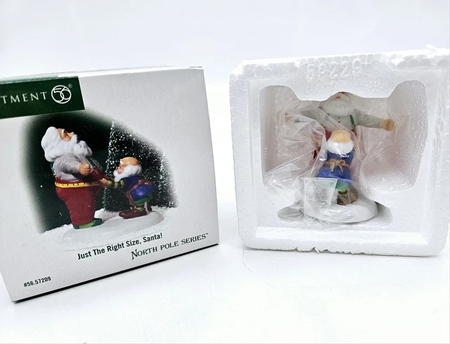Dept 56 Just The Right Size Santa Accessory North Pole Series Mint in Box MIB