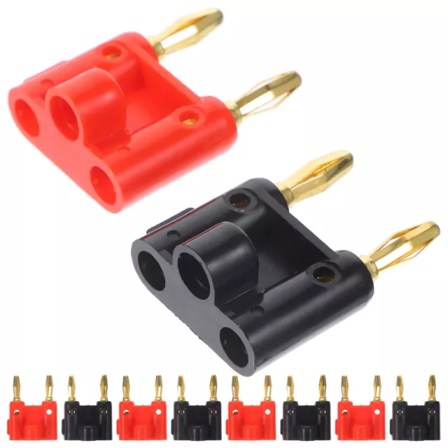 10 Pcs Doppelter Bananenstecker Bananen-Audiostecker Für Videoempfänger