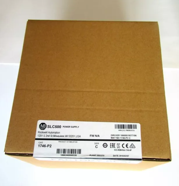 Factory Sealed AB 1746-P2 Chassis Power Supply PLC Allen-Bradley 1746-P2 New