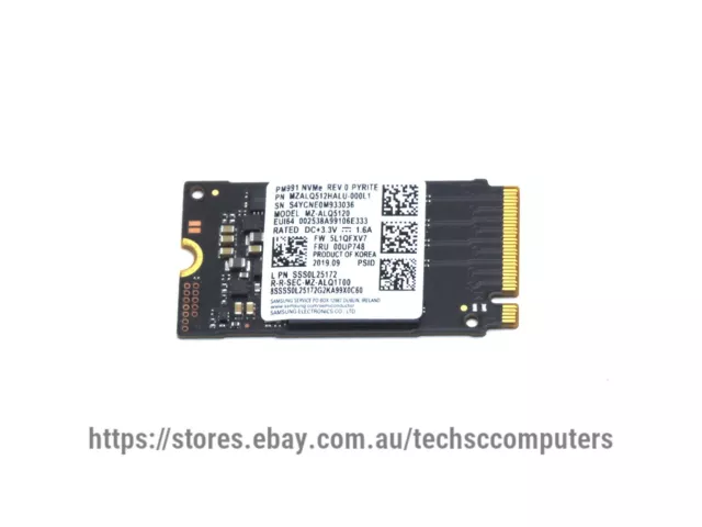 Genuine AU Samsung PM991 512GB M.2 2242 Internal NVMe SSD (MZALQ512HALU)