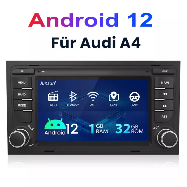 Für Audi A4 S4 RS4 B6 B7 B8 SEAT EXEO Android 12 Autoradio SWC USB GPS Navi DAB+