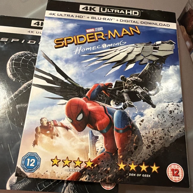 SPIDER-MAN 1,2,3, HOMECOMING, Amazing, all 4K Ultra HD + BRay slipcover ...