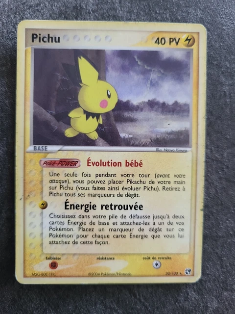 PICHU 20/100 Block EX Sandstorm NM Pokemon Card - Near Mint 2