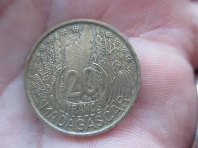 Piece Monnaie MADAGASCAR 1953 20 FRANCS