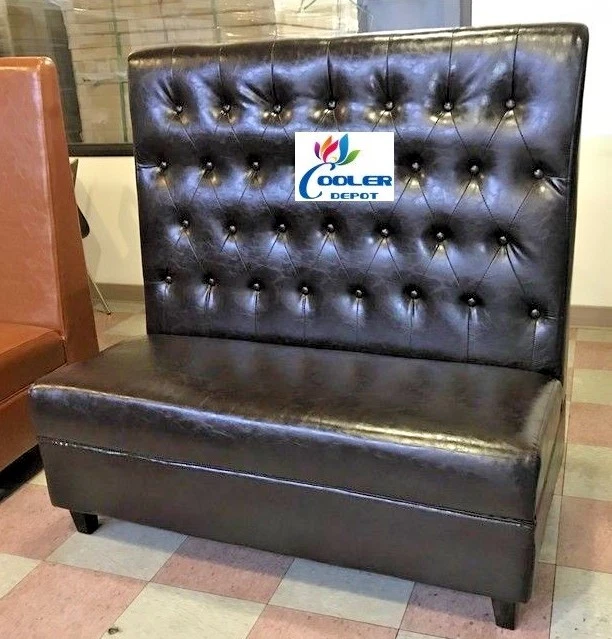 NEW 6 Piece Brown Button Style Booths Commercial Restaurant Booth Seater BO2 Lot