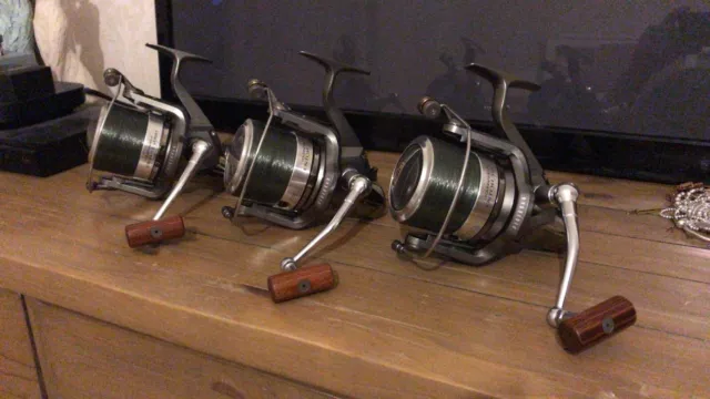 3x Diawa Tournament 5000 Entoh Fishing Reels.   3X Spare Spools