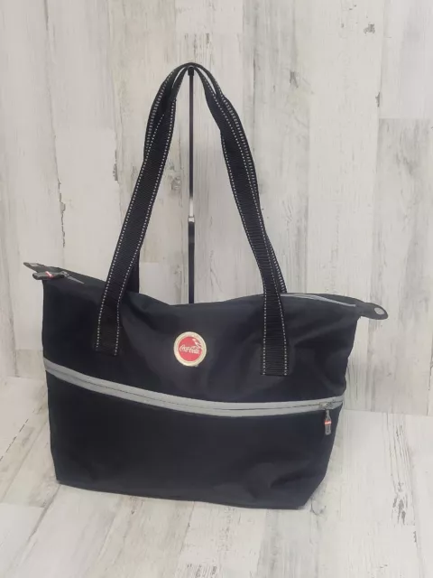 Coca-Cola Bag  Black  Red Large  Expandable Zip Shoulder Bag