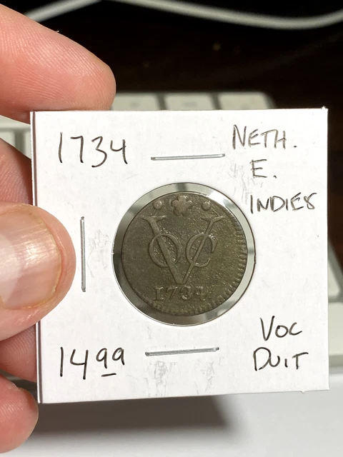 1734 Dutch East Indies Voc Duit