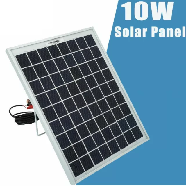 12V 10W Solar Panel Trickle Car Truck Battery Charger Power Portable Waterproof