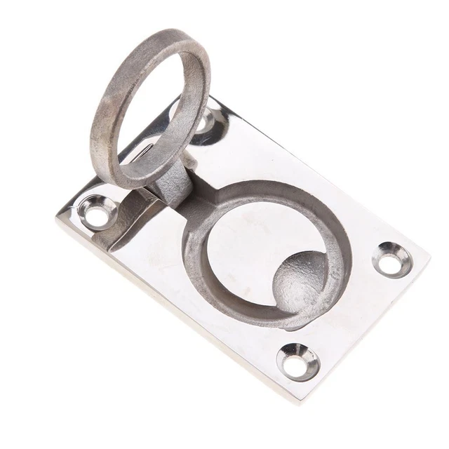 Anello Di Sollevamento Incasso In Acciaio Inossidabile | Maniglia Per Portelli Barche 96x69 Mm