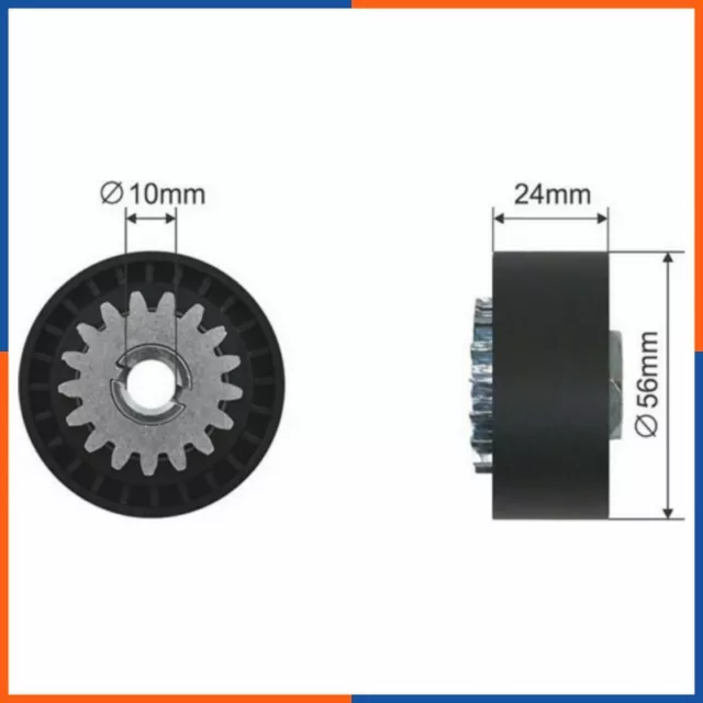 Galet tendeur de courroie d'accessoire pour DACIA | PB5082, RSA74410, 500032