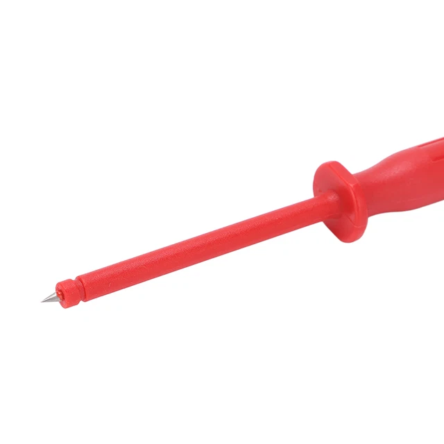 2Pcs Red Multimeter Test Needle Probe Pin Needle Round Head 4mm Port For Test