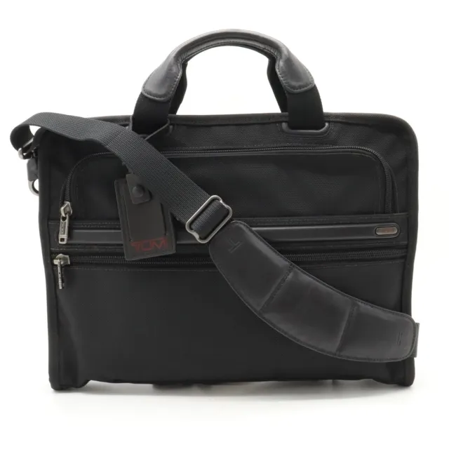 Bag Tumi Alpha Slim Deluxe Portfolio Briefcase Business 2Way Shoulder Nylon Blac