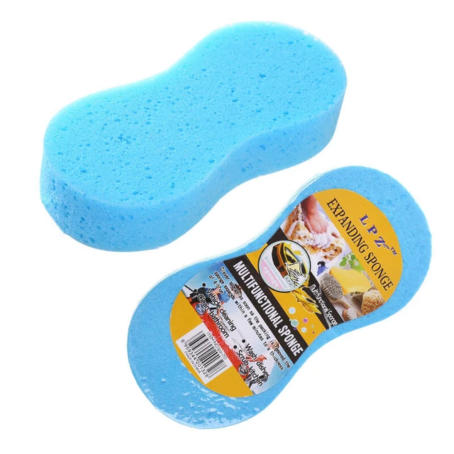 4 Pack Car Wash Sponges Large Size Compressed Sponge Honeycomb Car Beauty Waxing