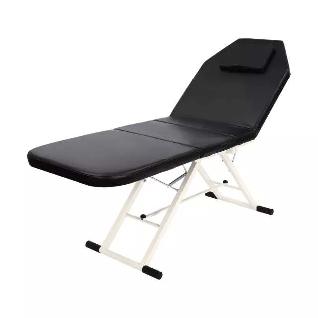 Salon SPA Beauty Bed Tattoo Facial Adjust faltbare Massagetisch Stühle Black DHL 3