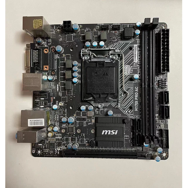 MSI H170I PRO AC LGA1151 miniITX with CPU $189.69 - PicClick CA