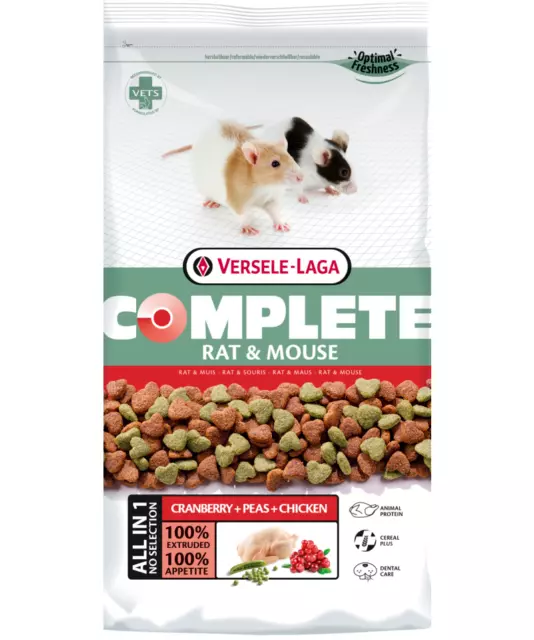 Versele Laga Complete Rat & Mouse All-in-one Futterpellets Ratten Mäuse 500g