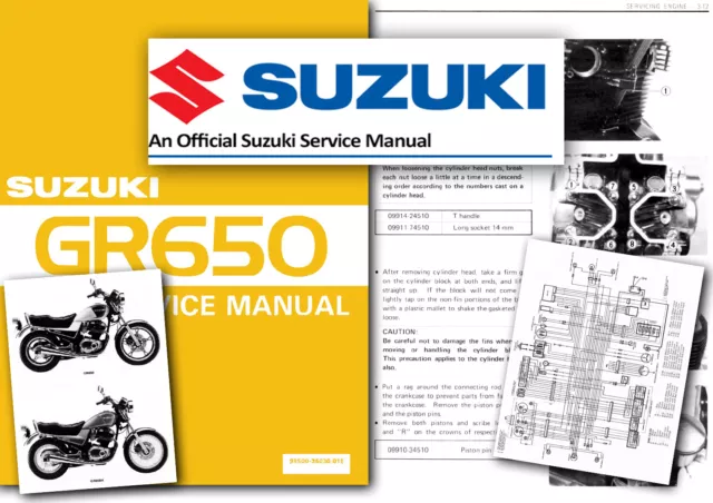 Suzuki GR650 TEMPTER Workshop Service Manual GR650X - Shop - COVERS ALL MODELS