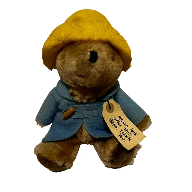 VINTAGE EDEN 1981 Paddington Bear Toy Plush Stuffed Animal London