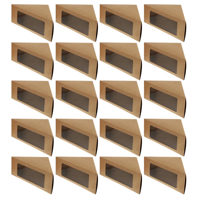 50 piezas caja de embalaje bolsa sándwich de papel caja sándwich contenedor