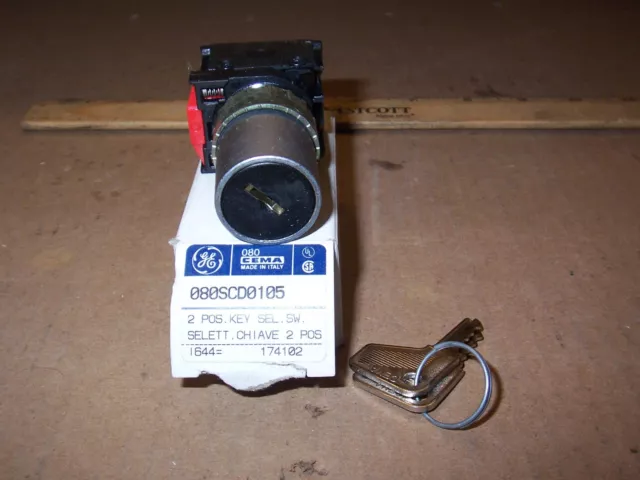 New Ge General Electric 080Scd0105 Key Switch 2 Position