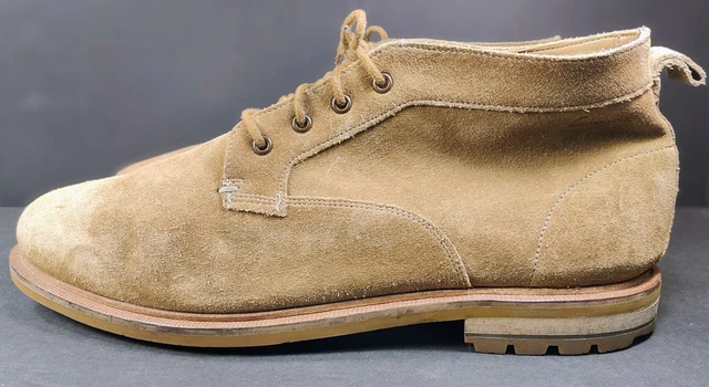 NWOB Clarks Foxwell Mid Leather Suede Boots Dark Sand Men’s Size 10M Refreshing a classic in dark sand. Foxwell Mid. #Clarks main image 4