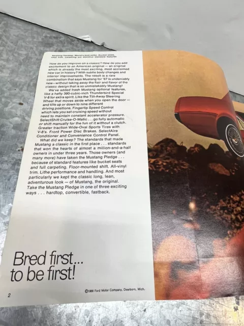 Mustang '67 Dealer Brochure: "Three New Ways to answer the call of the Mustang." 3