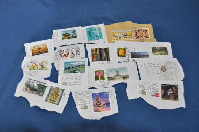 14 Briefmarken Deutschland gelaufen (26)