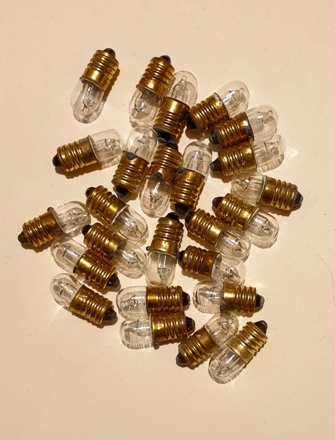 25 Bulbs Screw 6,3 V 0,10A - 0,6 Watt