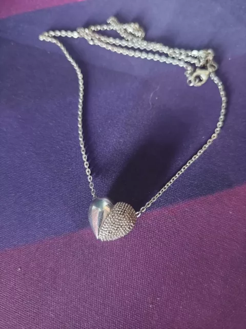 LINKS OF LONDON Masquerade Rose Gold and Silver Heart Shaped Necklace 43.00 PicClick UK
