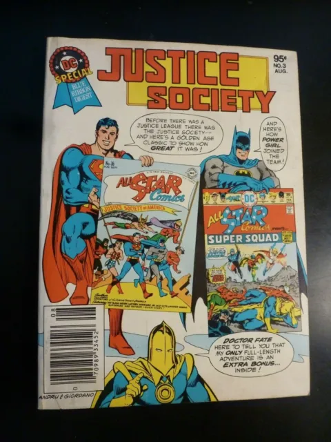 DC Blue Ribbon Digest #3, 2/1980 Justice Society VF/VF- Batman, Superman