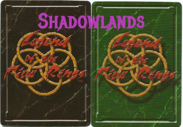 Uncommons SL Shadowlands L5R CCG Legend of the Five Rings Clan Wars