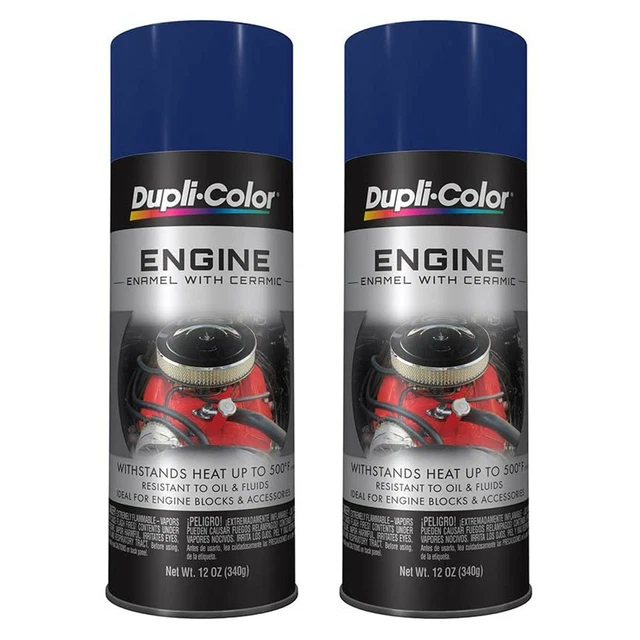 Duplicolor DE1606 Ford Dark Blue Motor Engine Spray Paint Aerosol 12oz. 2 Cans