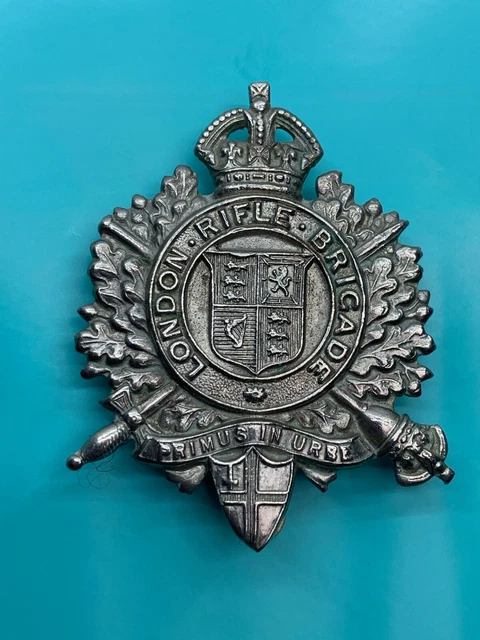 ORIGINAL WW2 BRITISH Army Kings Crown Cap Badge - London Rifle Brigade ...