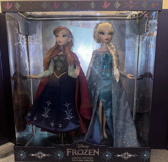 DISNEY STORE FROZEN Anna and Elsa 10th Anniversary Limited Edition