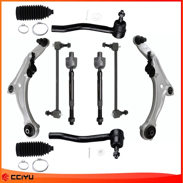 thumbnail image 2 of 12pc Front End Kit For 02-06 Nissan Altima 2.5L – Struts, Control Arms, Tie Rods 2 of 4