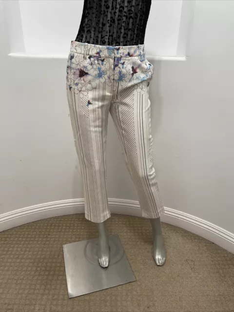 3.1 Phillip Lim Women's Printed Cropped Pencil Trousers Pants Size 2 NWT 2