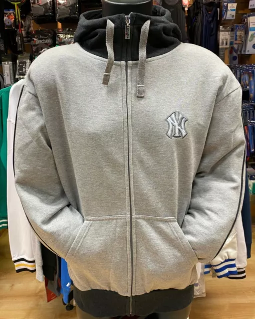 Majestic NY Yankees Grey Hoodie Men's Size L New With Tags Free P&P UK Only